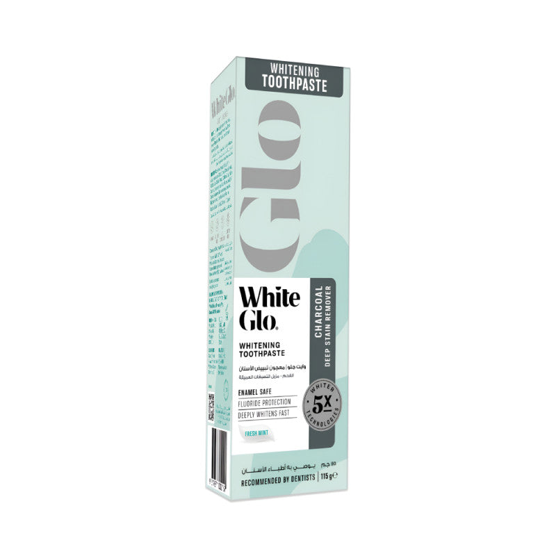 White Glo Charcoal Whitening Toothpaste 115g